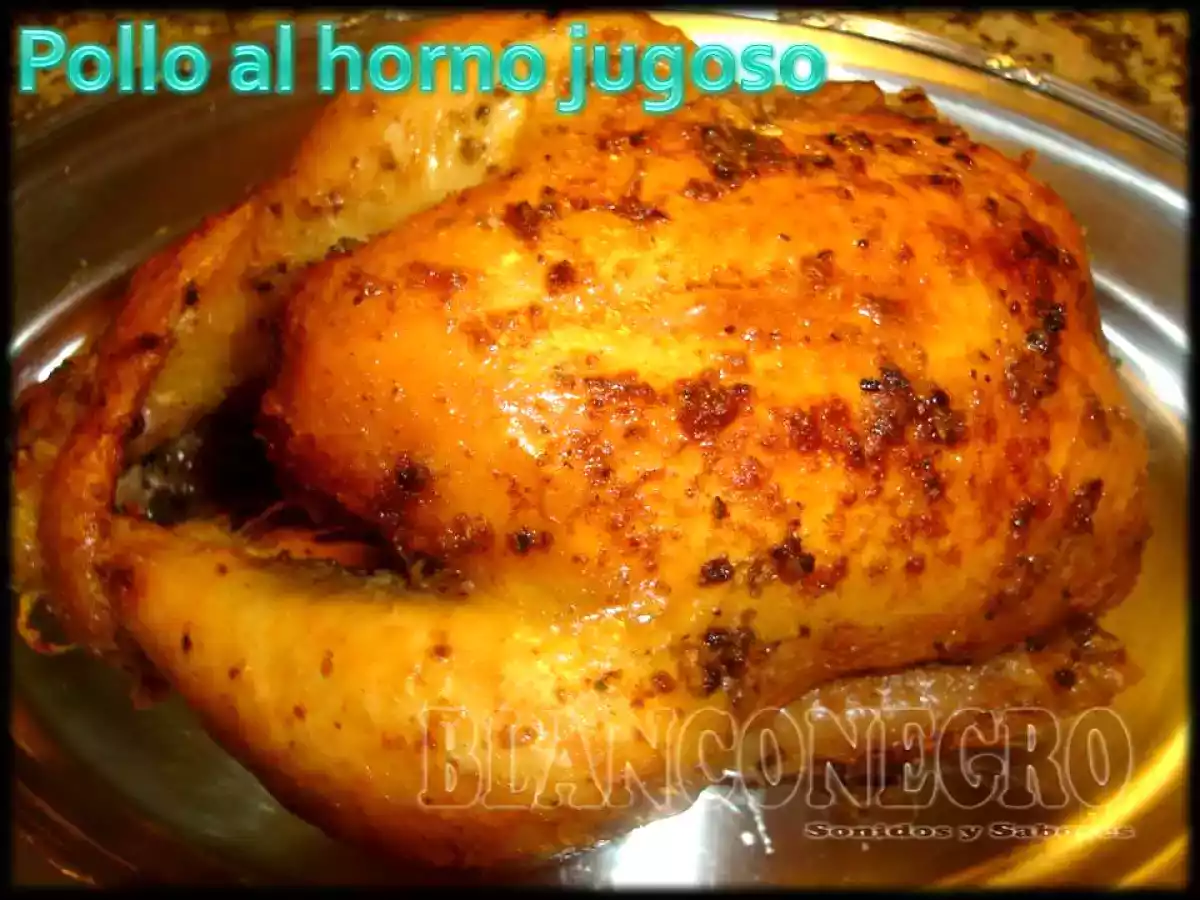 Pollo al horno jugoso