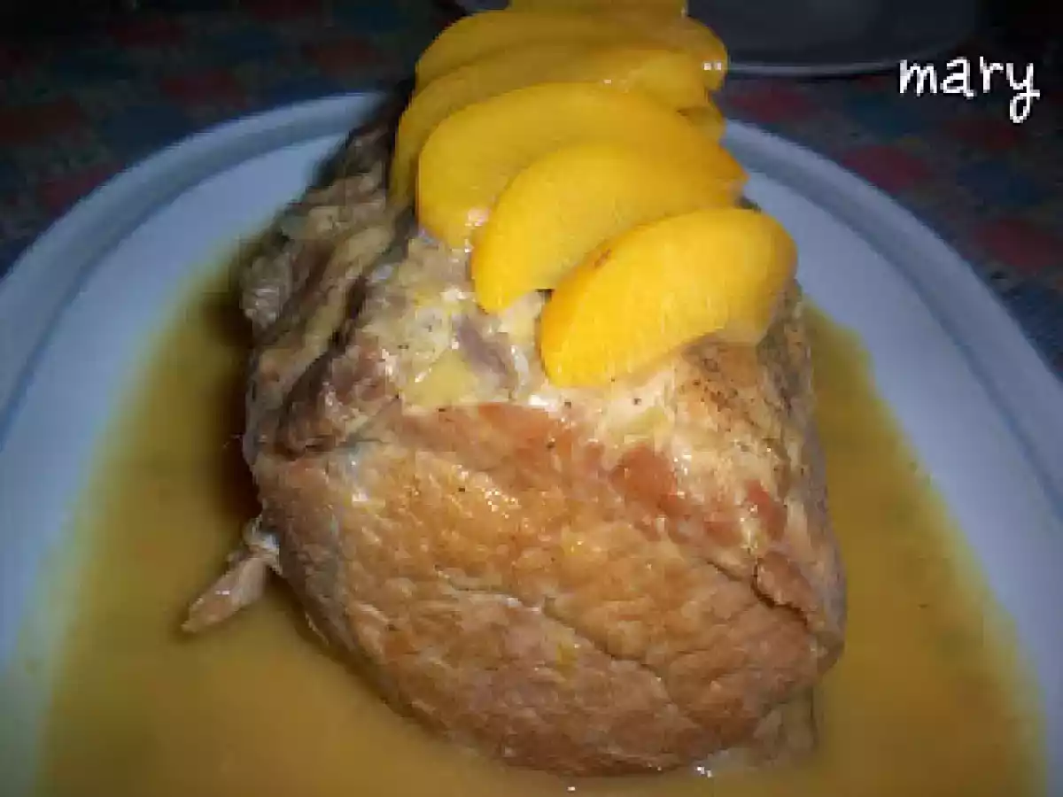 Pollo al melocotón de Lola