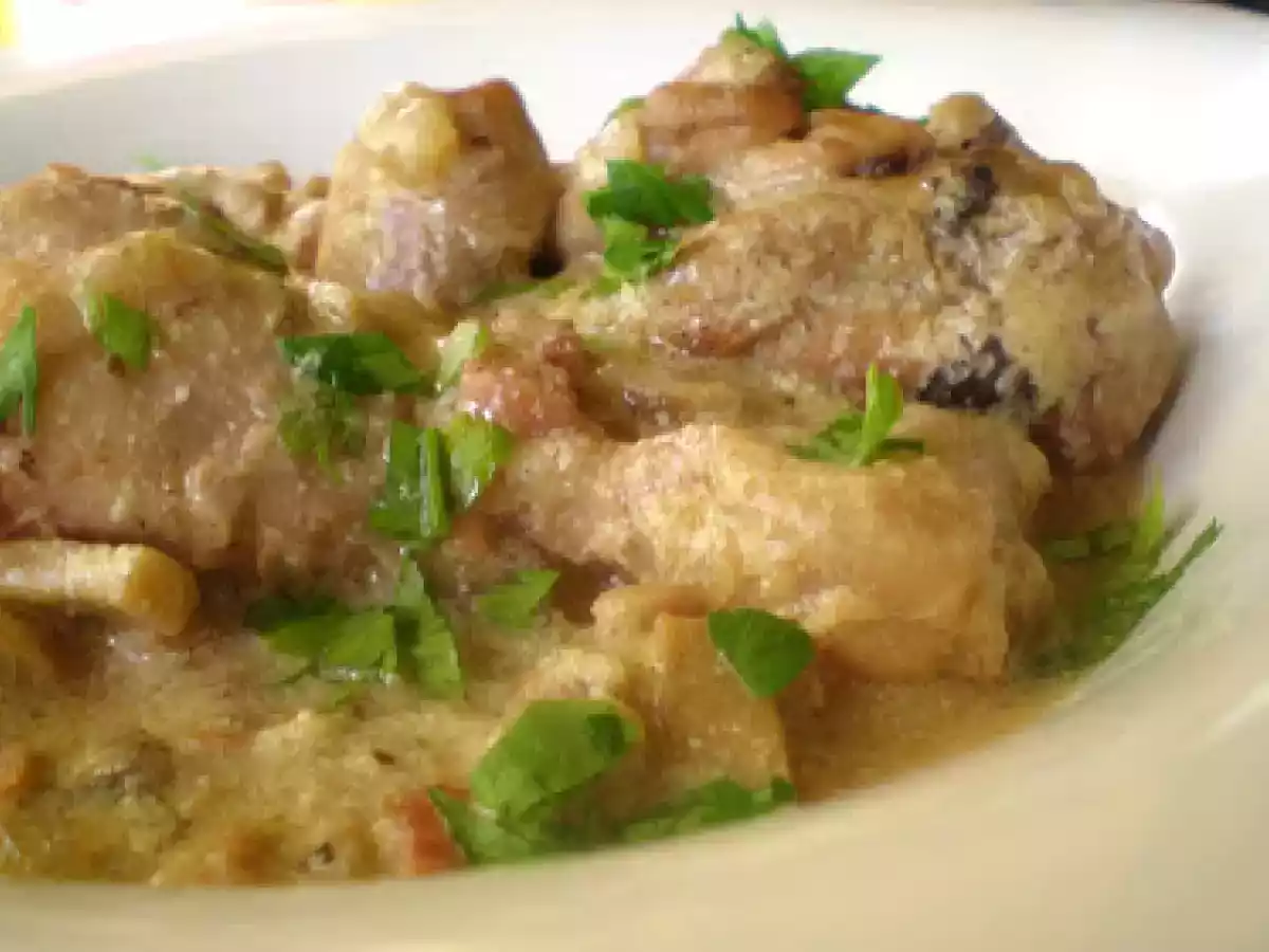 Pollo al vino blanco, pouilly-fumé