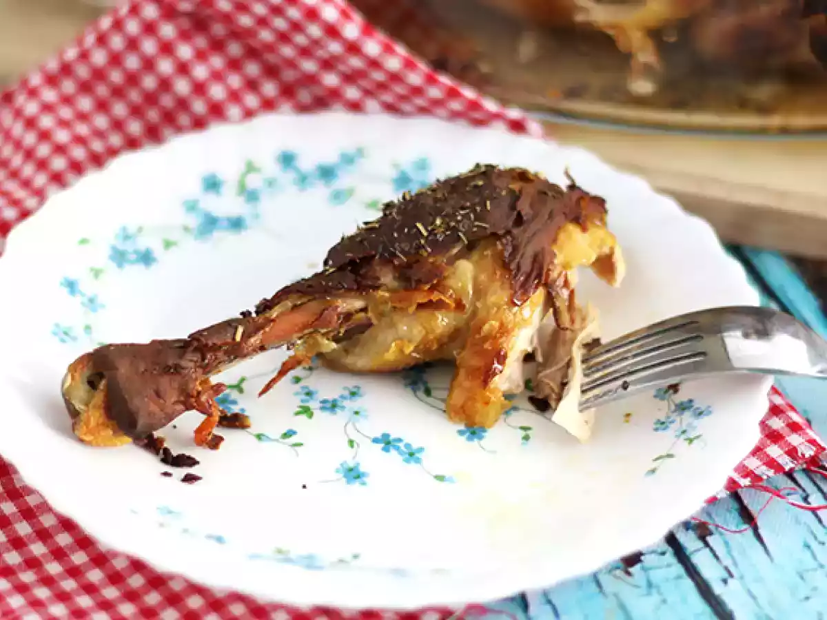 Pollo asado a la mostaza con hierbas - foto 3