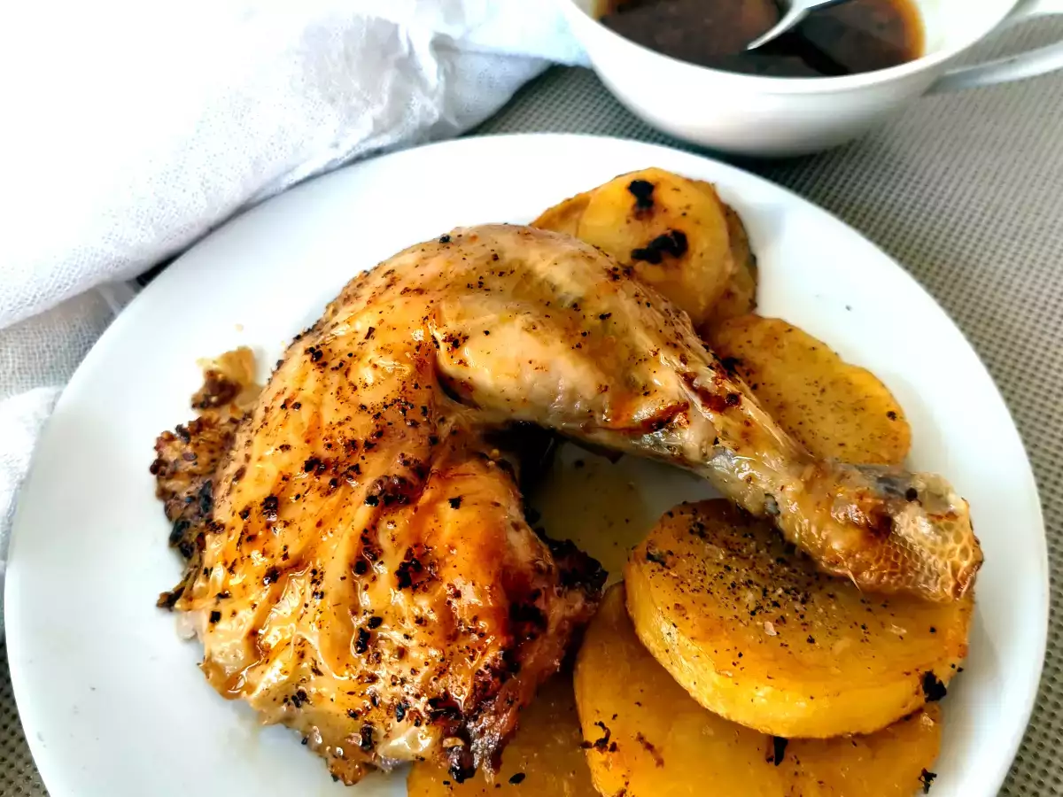 Pollo asado en freidora de aire {con condimento Montreal Steak } - foto 3