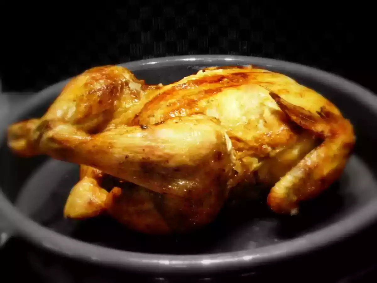 Pollo asado en htc (Horno Turbo Conveccion)