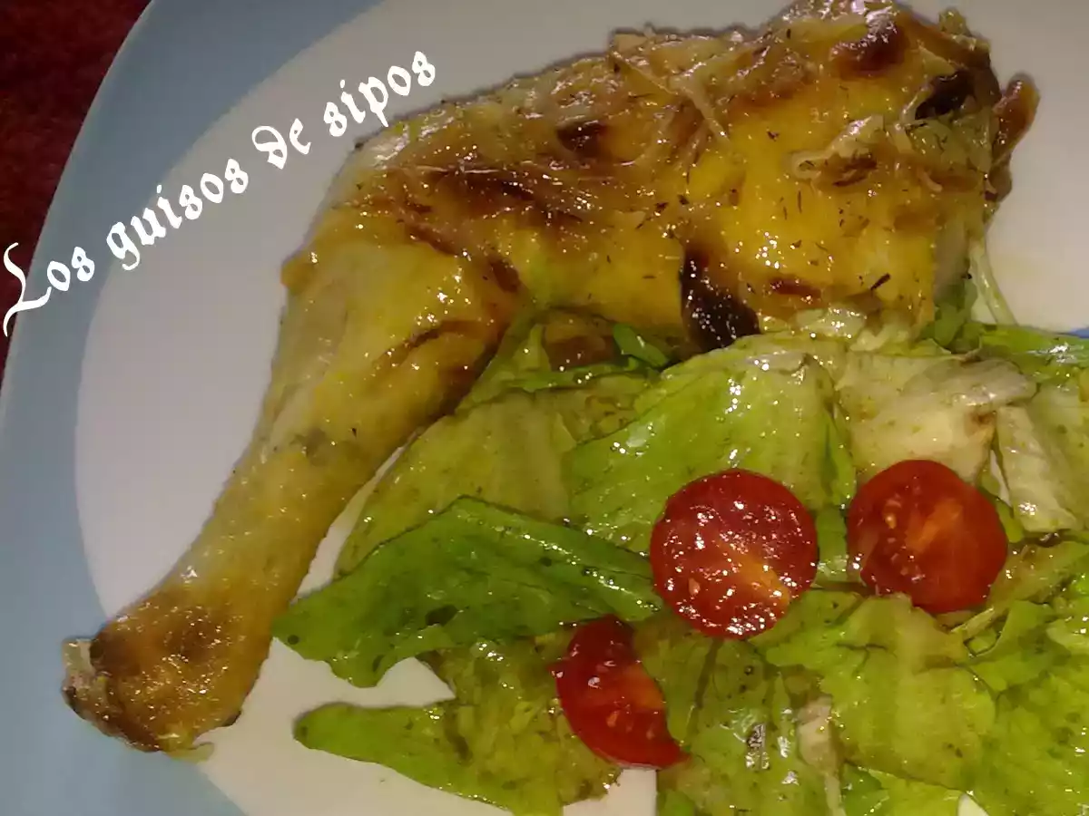 POLLO ASADO EN MICROONDAS