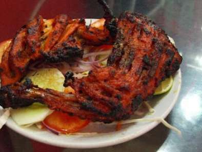 Pollo asado estilo hindú