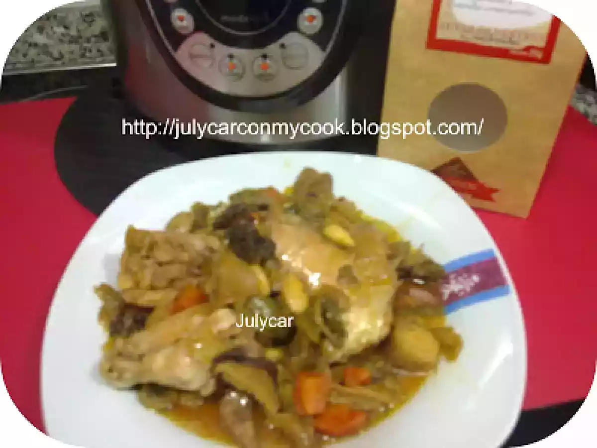 Pollo con almendras, soja y setas olla GM D - foto 2