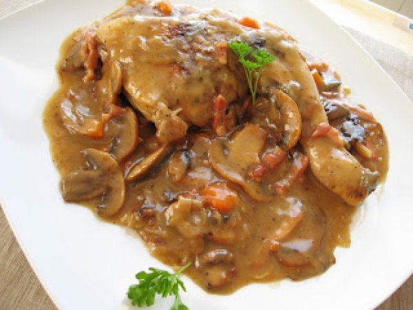 Pollo con bacón al oporto | recetas de cocina - Receta Petitchef