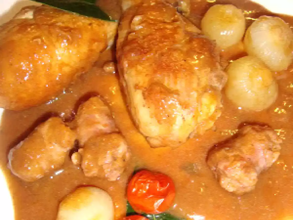 Pollo con Butifarra y manteca de cerdo - foto 3