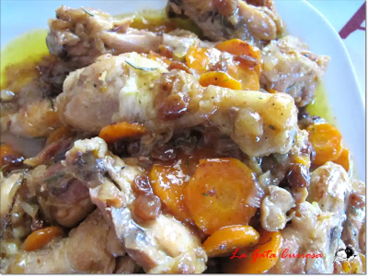 Pollo con cerveza y pasas - foto 3