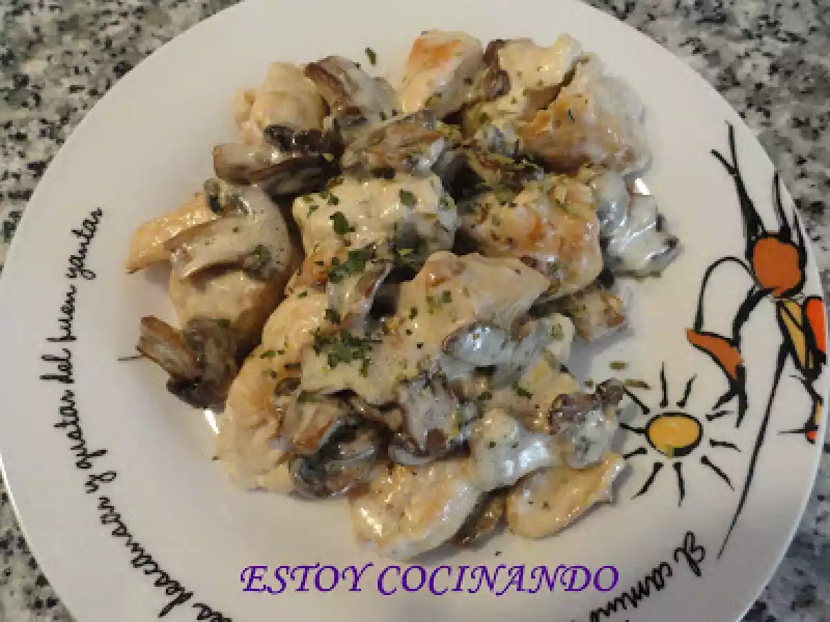 Pollo con champiñón y orégano - foto 3