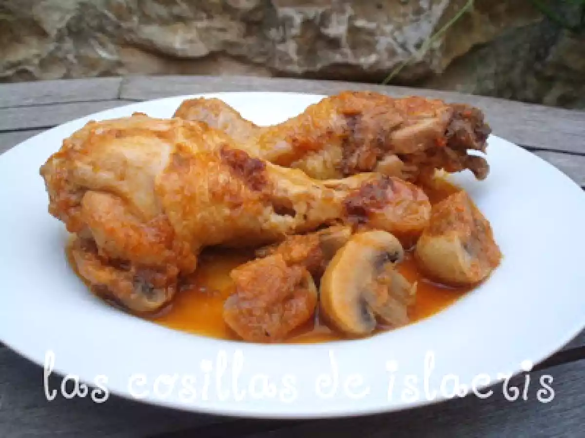 Pollo con champiñones en FUSSIONCOOK