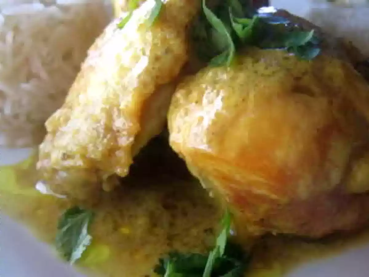 Pollo con curry de coco