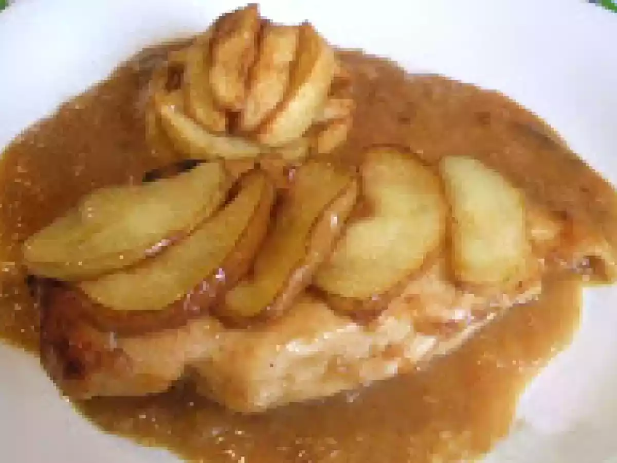 Pollo con manzana