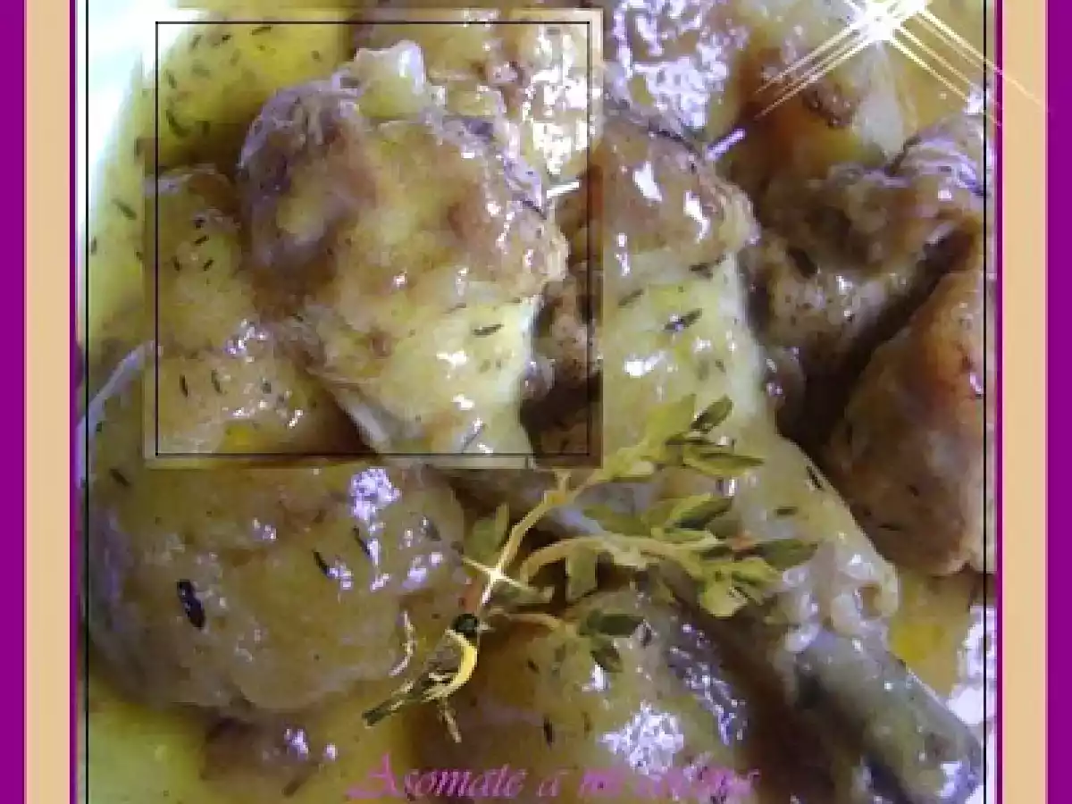 Pollo con manzanas y salsa de naranja - foto 2