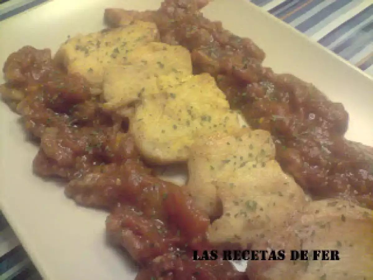 POLLO CON MERMELADA DE TOMATE - foto 2