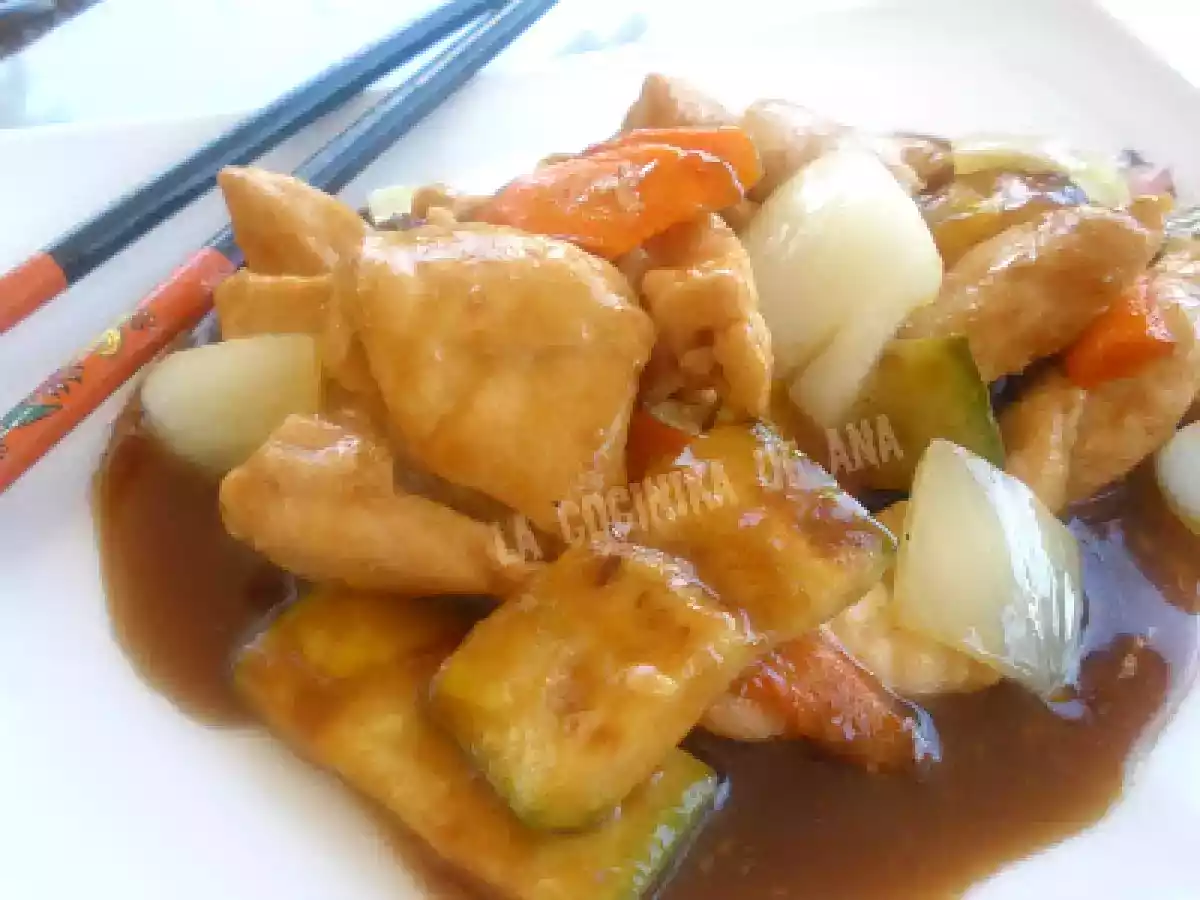 Pollo con salsa agridulce - foto 2