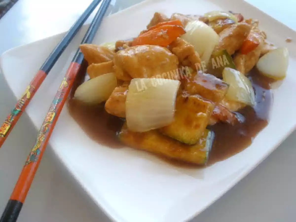 Pollo con salsa agridulce - foto 4