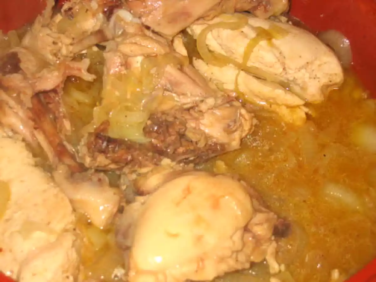 Pollo con salsa de cebolla y queso - foto 5