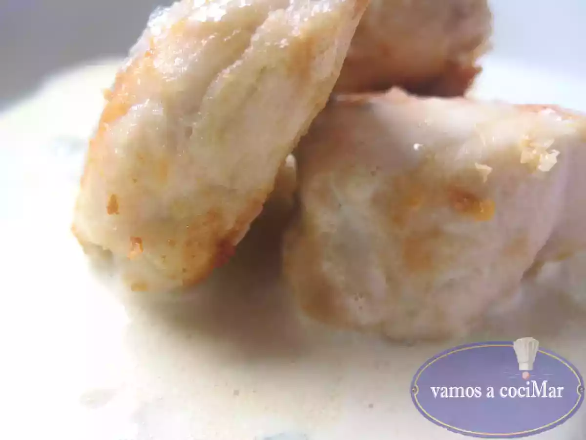 Pollo con salsa roquefort flambeada - foto 2