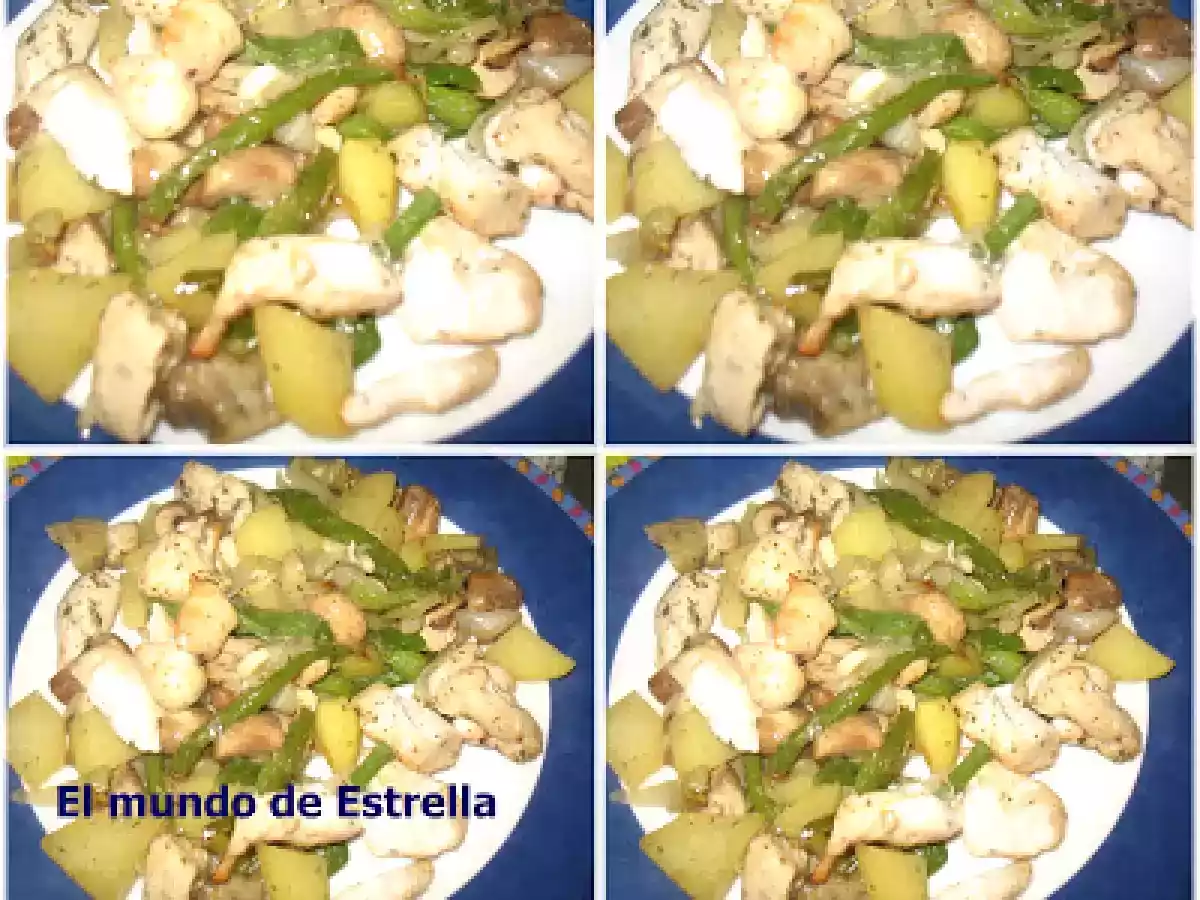 Pollo con Verduras en Actifry - foto 2