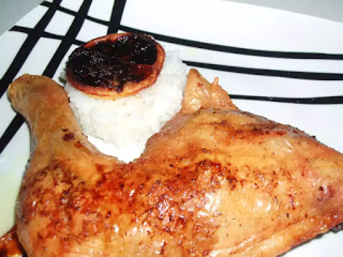 Pollo crujiente al limón