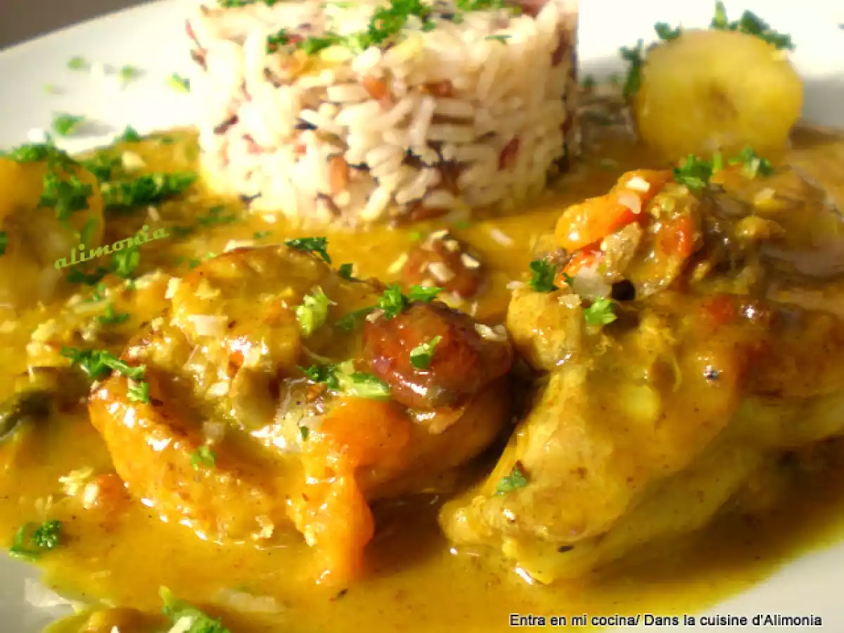 Pollo curry- frutos secos-platanos - foto 4