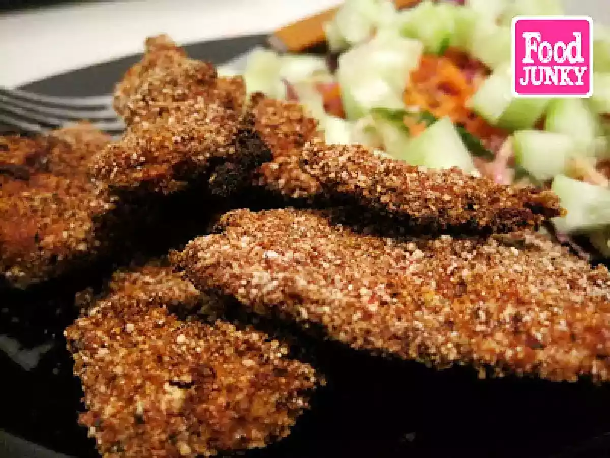 Pollo empanado al horno con paprika