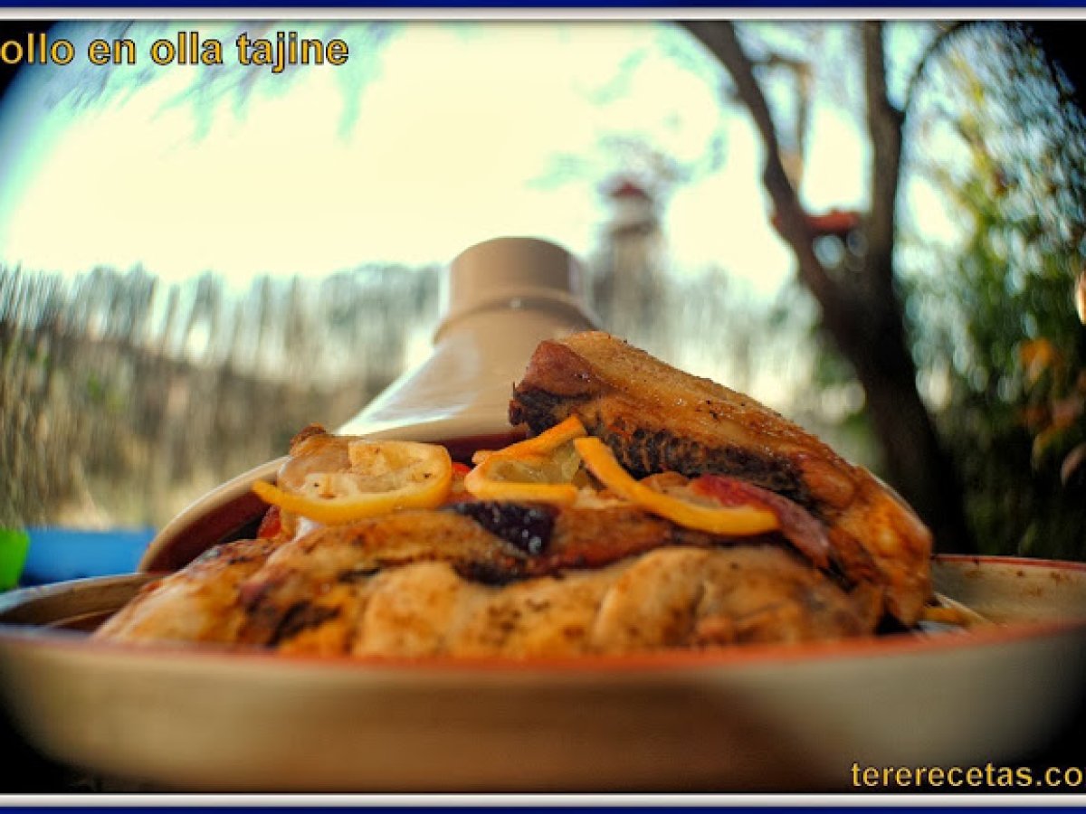 Pollo en olla tajine. Receta Petitchef