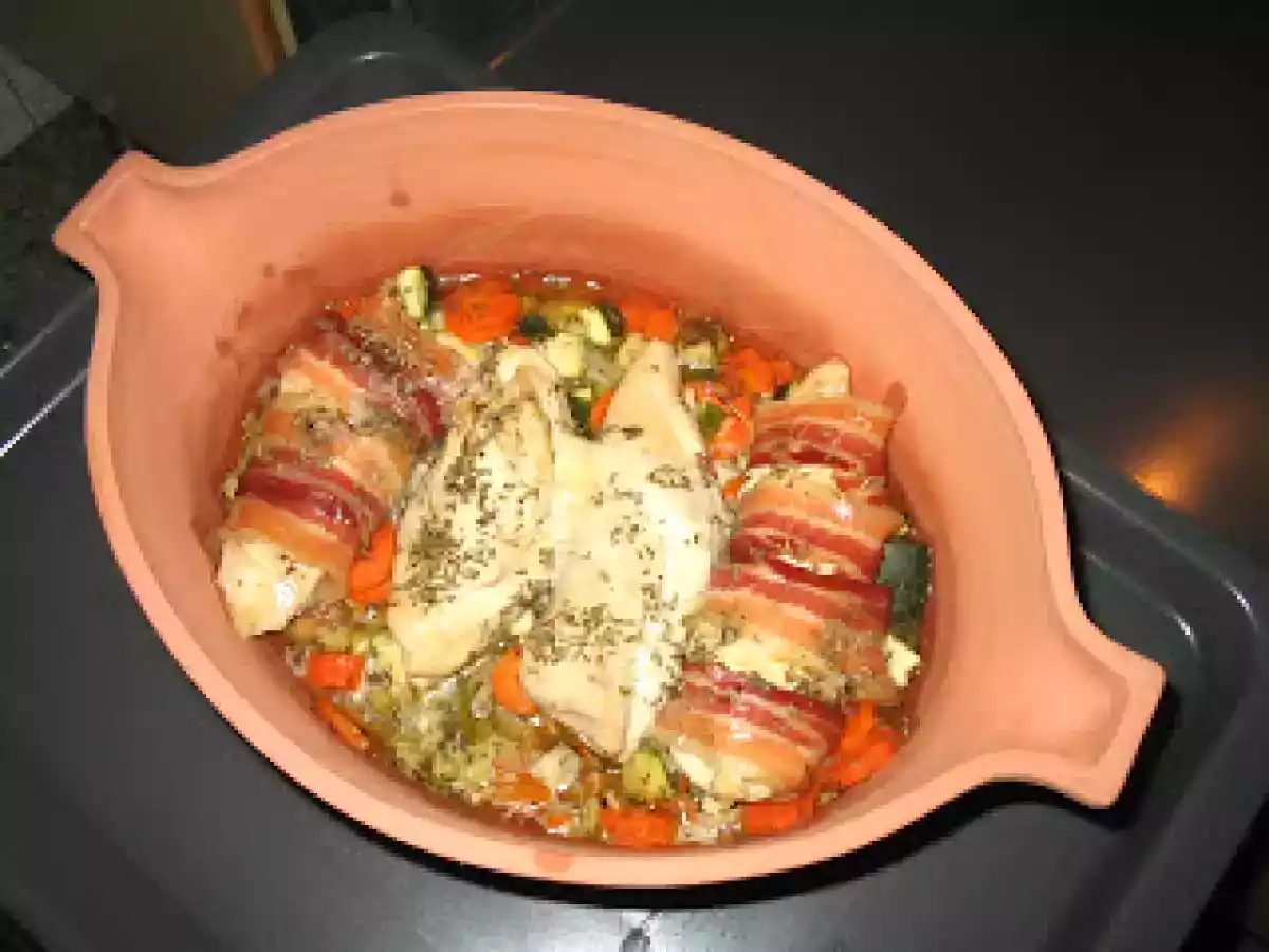Pollo en römertopf