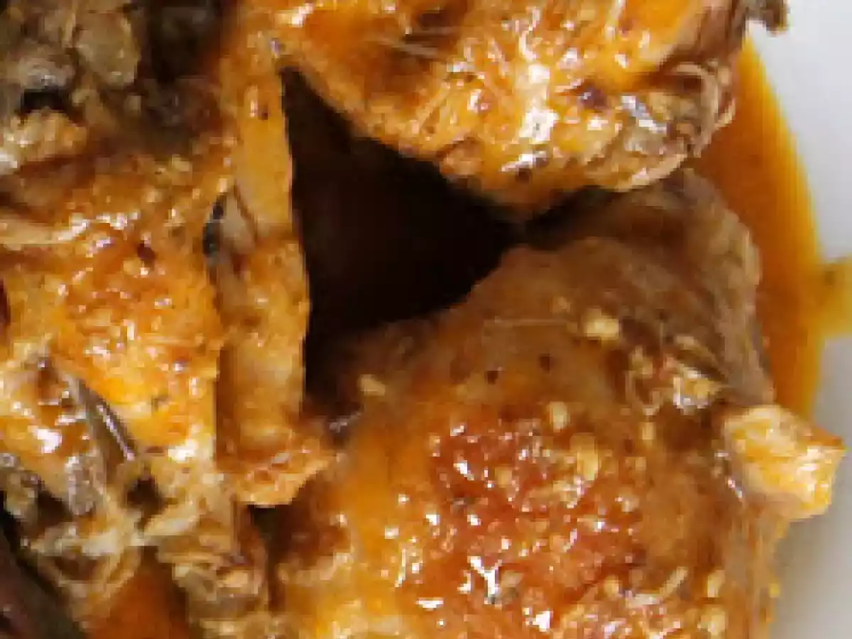 Pollo en salsa de almendras