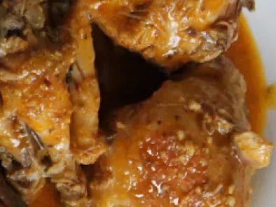 Pollo en salsa de almendras