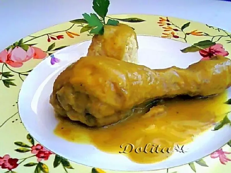 Pollo en salsa de curry y zanahoria