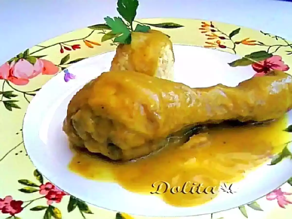 Pollo en salsa de curry y zanahoria
