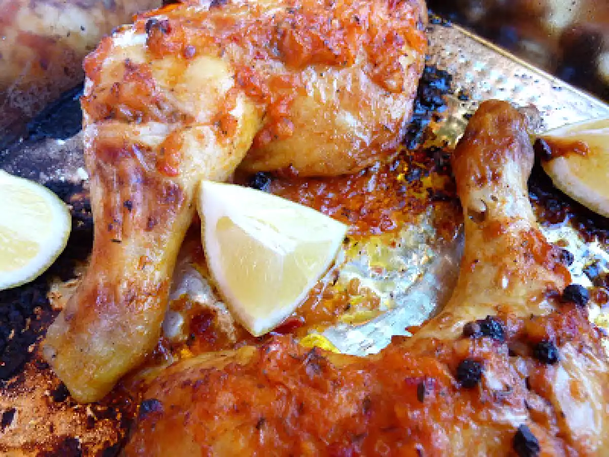 Pollo en salsa jerk al tomillo