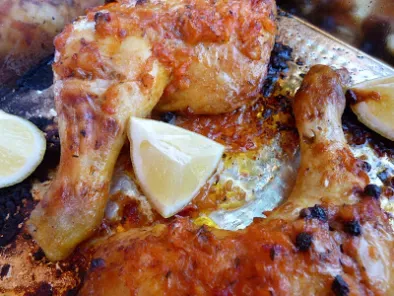 Pollo en salsa jerk al tomillo