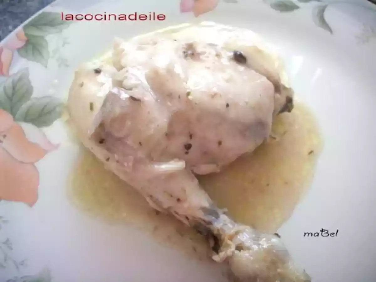 Pollo en su jugo con limon en panificadora