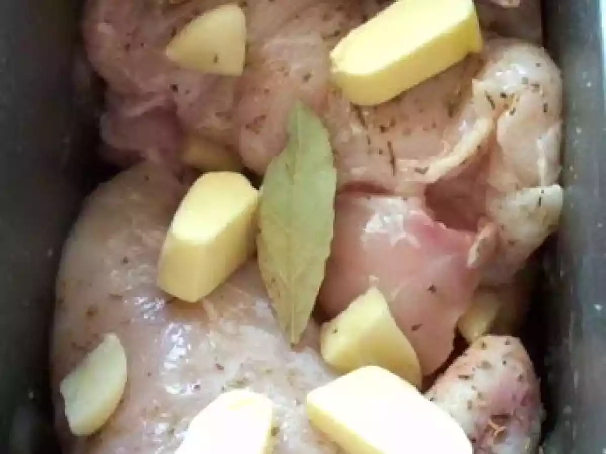 Pollo en su jugo con limon en panificadora - foto 3