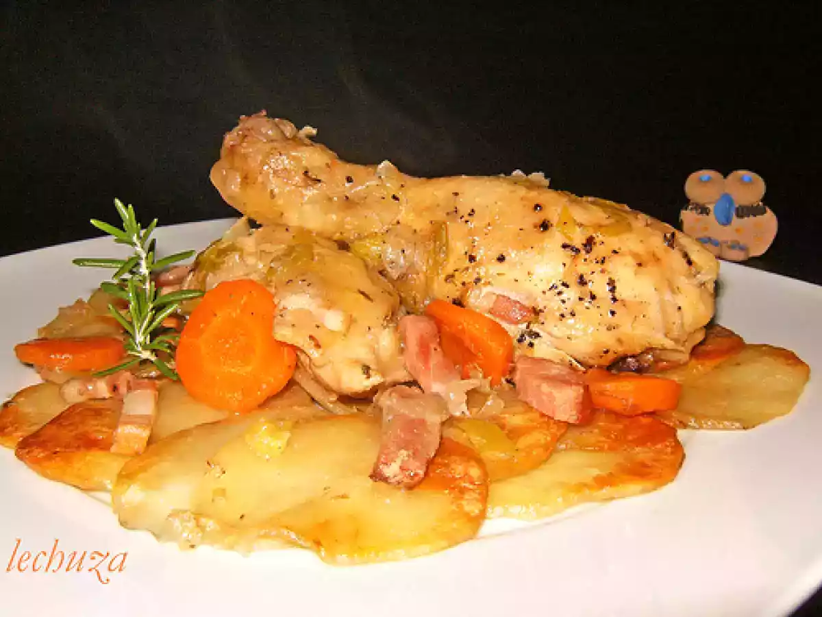 Pollo estofado a la campesina - foto 2