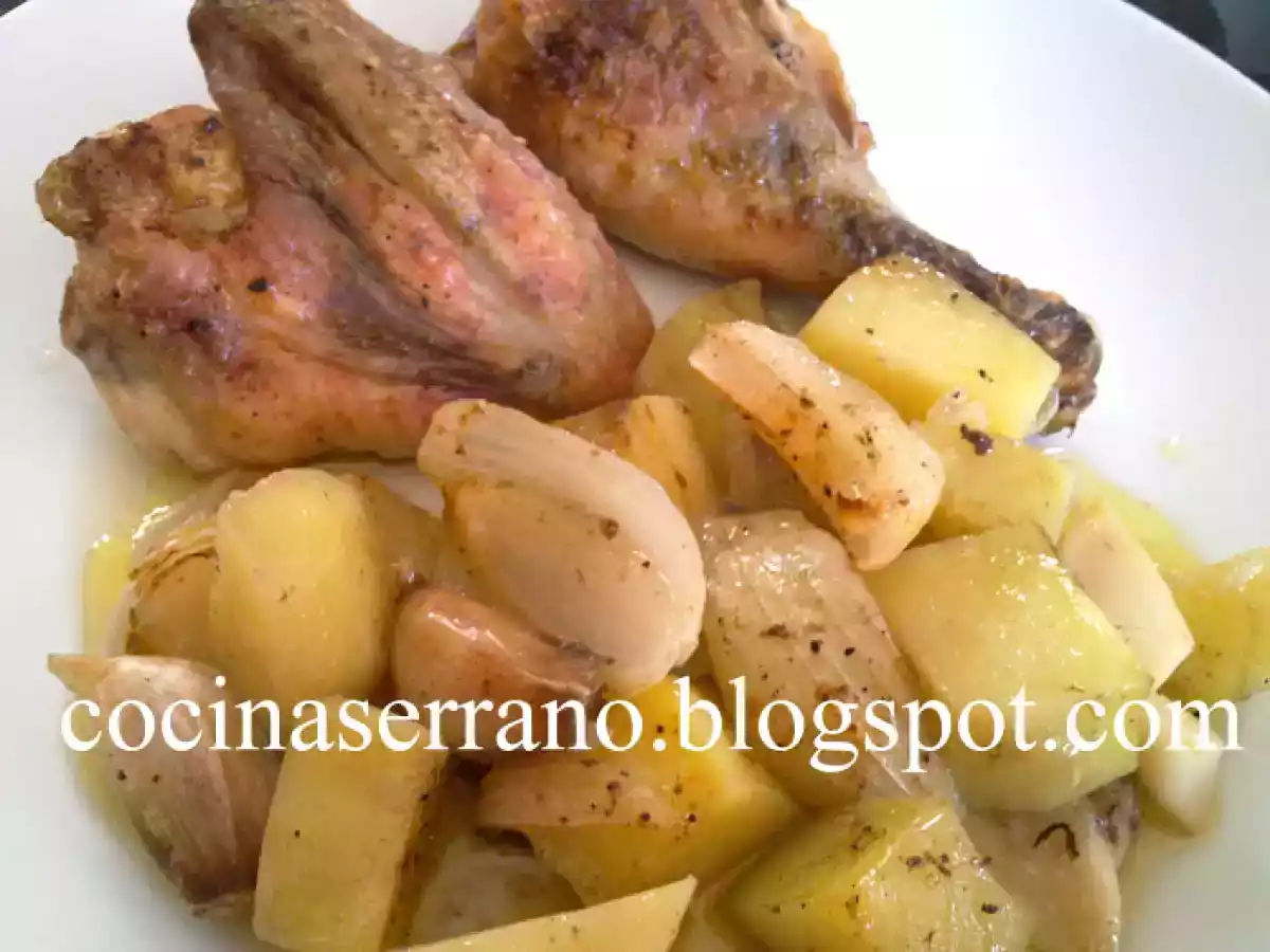 POLLO HORNO CON BRANDY