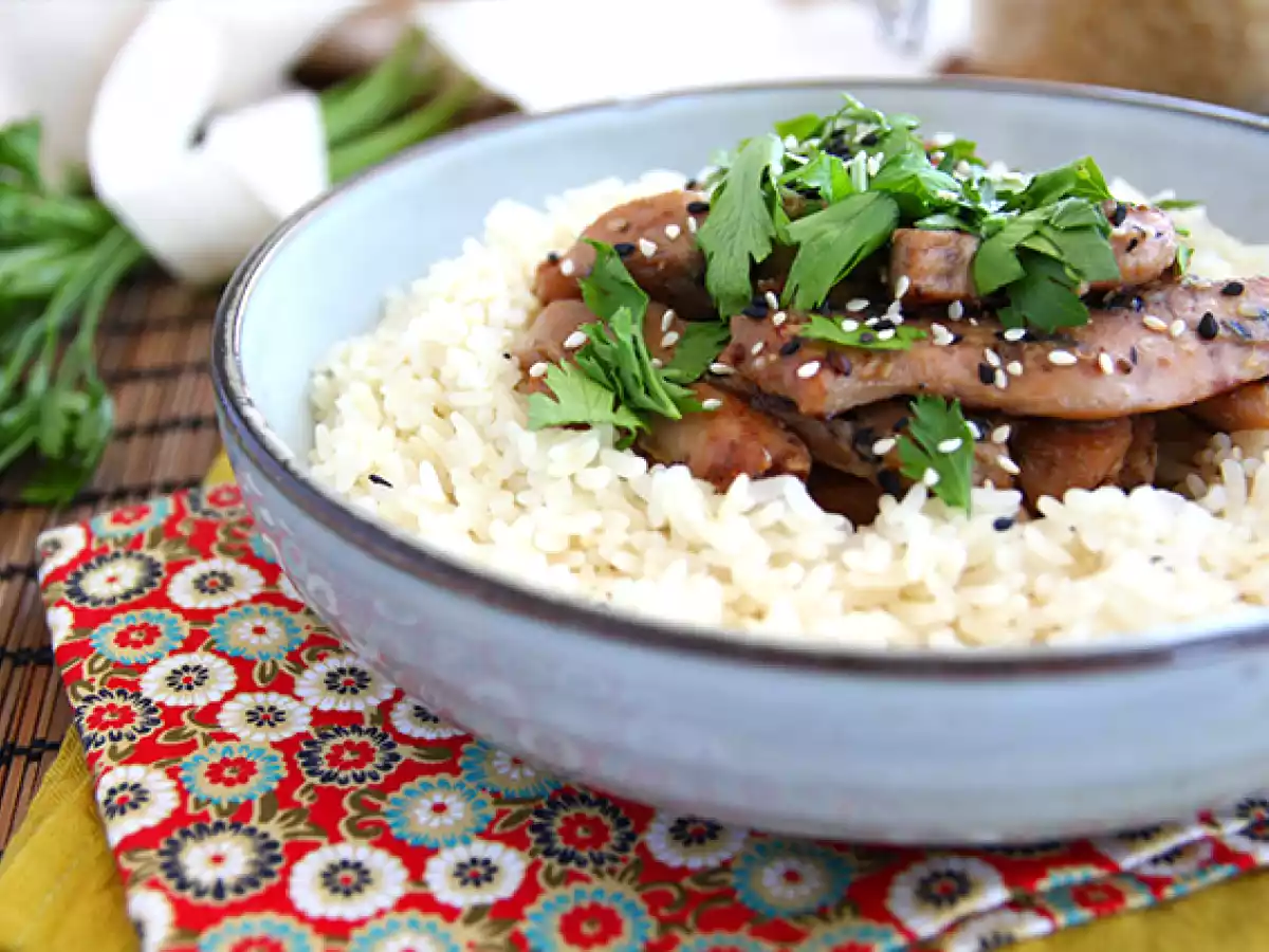 Pollo marinado con soja y miel - foto 2