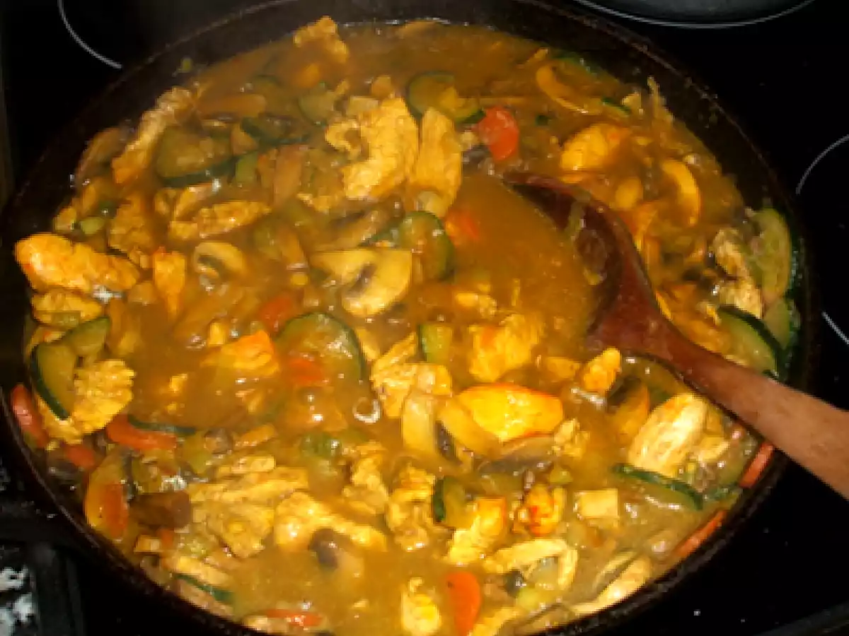 Pollo moruno con cous cous