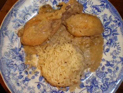Pollo mughlai con pilaf