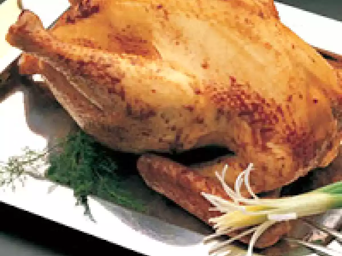 Pollo relleno a la criolla