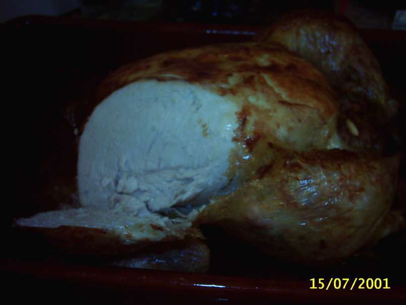 Pollo relleno (como el pavo de Acción de Gracias) - foto 2