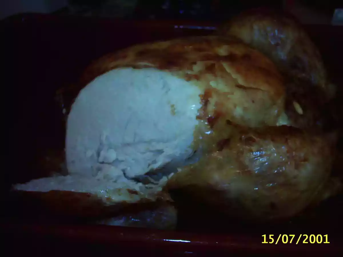 Pollo relleno (como el pavo de Acción de Gracias) - foto 2