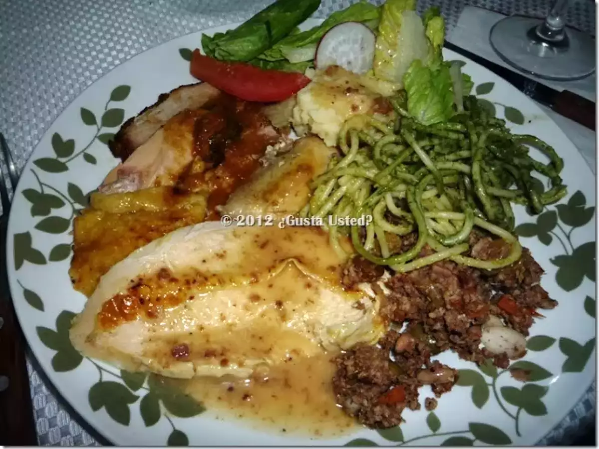 Pollo relleno navideño - foto 3