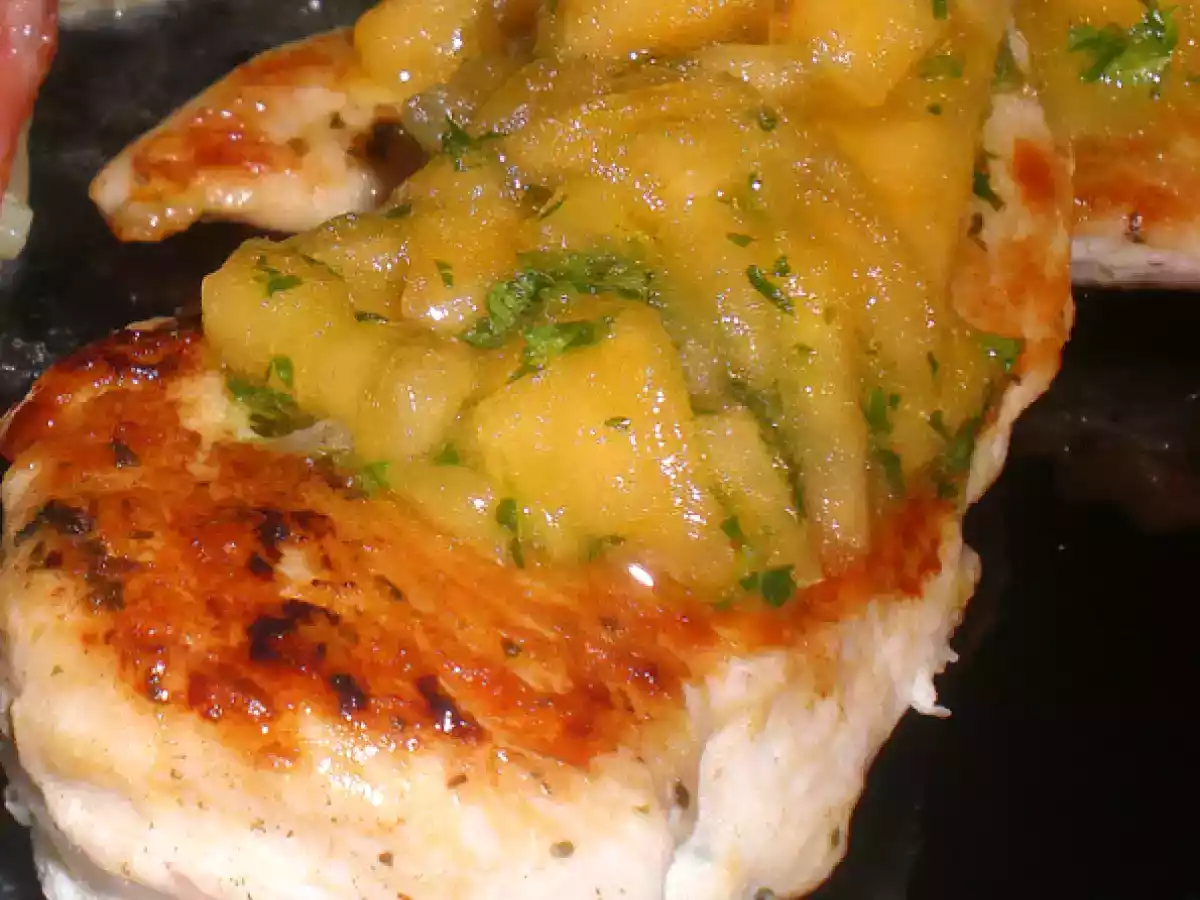 Pollo salsa de mango / Poulet sauce a la mangue