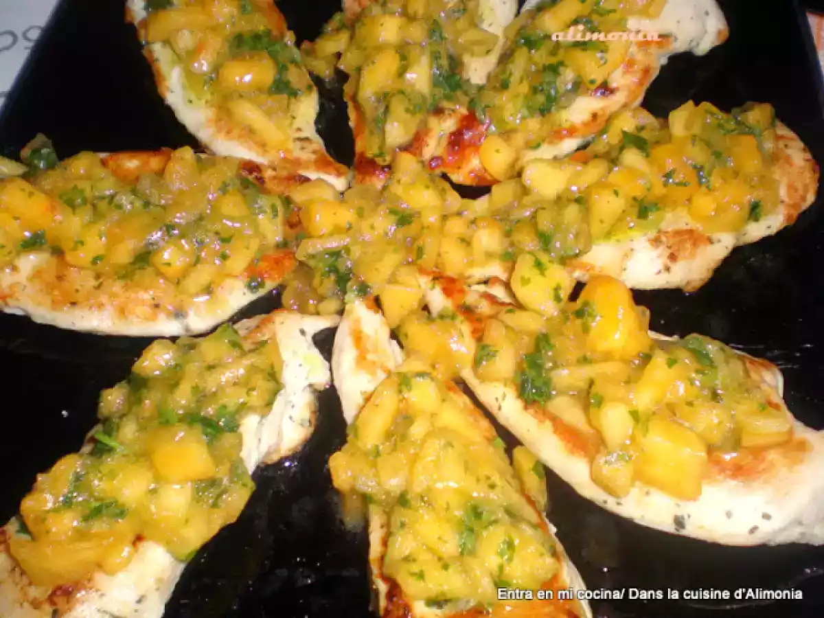 Pollo salsa de mango / Poulet sauce a la mangue - foto 2