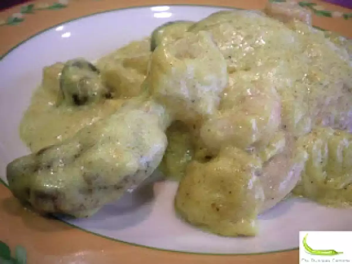 Pollo tropical al curry