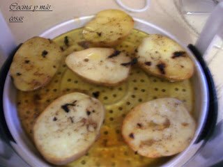 Pollo y patatas al horno de convección - Receta Petitchef