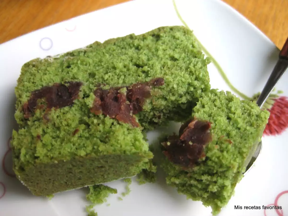 Ponqué de té matcha y judías rojas - foto 3